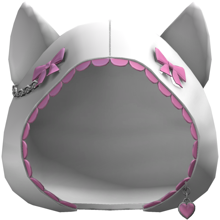 White & Pink Cute Cat Ears Hoodie