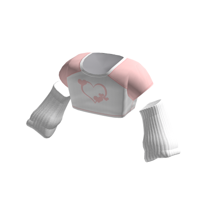 🍀Heart Baby Tee w Armwarmers (Pink)