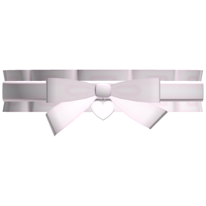 ♡ : cutesy pink ruffled doll bow choker Roblox item