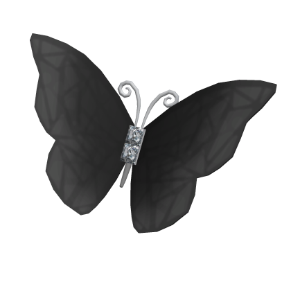 Diamond Butterfly Hair Clip In Black Roblox item