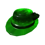 [Code: GGFR1] Green Galaxy Fedora w/ Rose