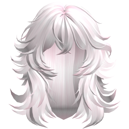 Messy Grunge Layered Anime Wolf Cut in Baby Pink Roblox item