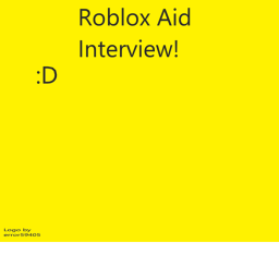 Roblox Avatar Aid Interview Centre