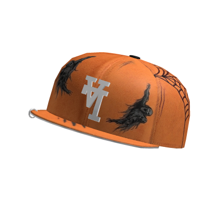 Halloween Haunted Spider Web Snapback Cap