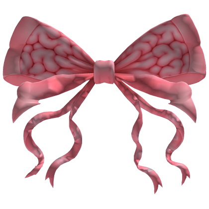 creepy cute zombie brain back bow