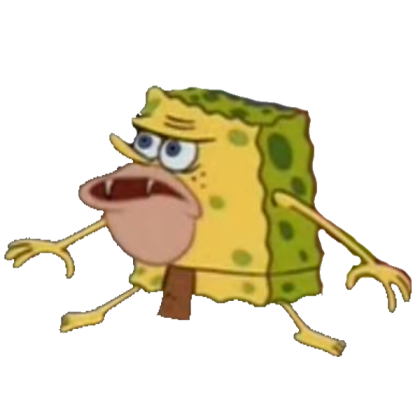 Transparent Spongegar Roblox decal