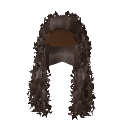 Curly Half Up Half Down In Brown Roblox item