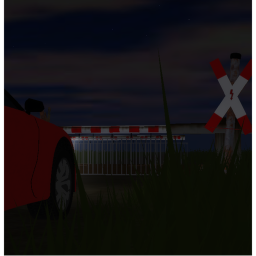 Old German Rail Crossing