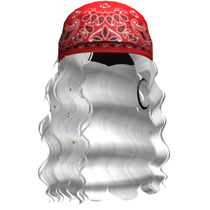 Crimped Waves W/ Boho Bandana White V2 Roblox item