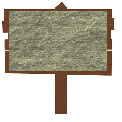 Just your ordinary wooden sign