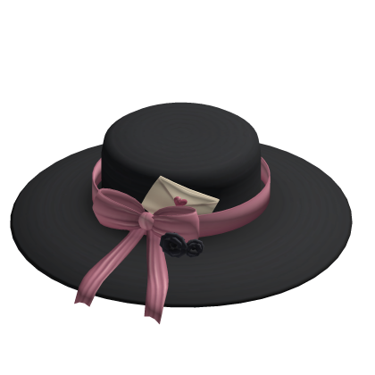 🖤 Black & Pink Love Letter Sunhat 🖤