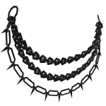 Triple waist Chains (Dark Silver)