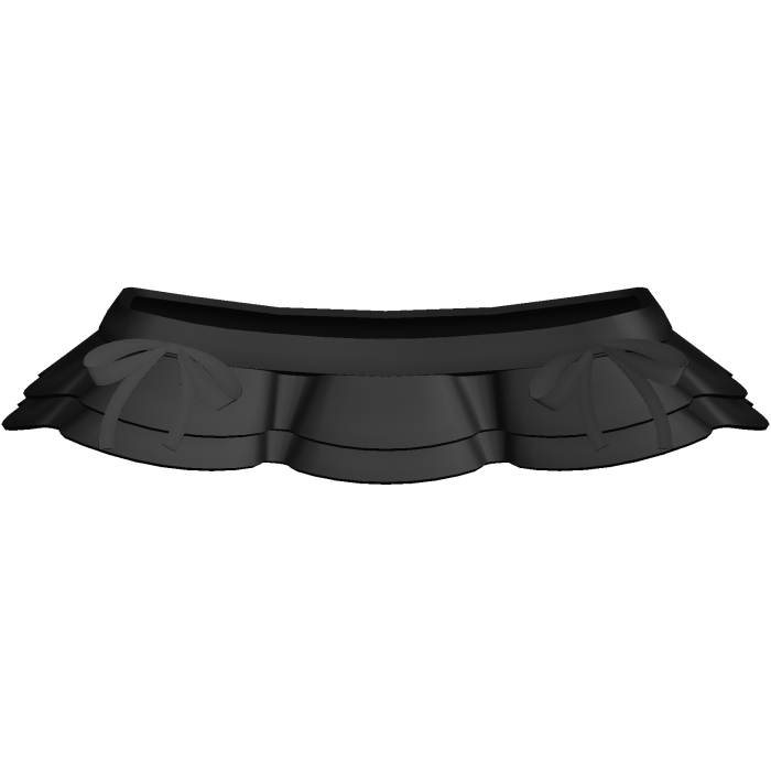 adorable black ruffle tied skirt
