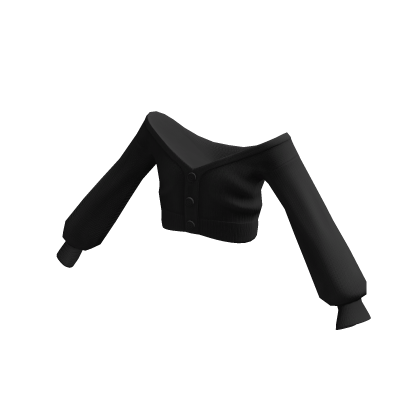 Lovely Off Shoulder Sweater - Black