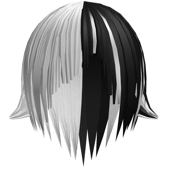 >⩊< white emo vkei niche cat-boy hair tufts 18. 