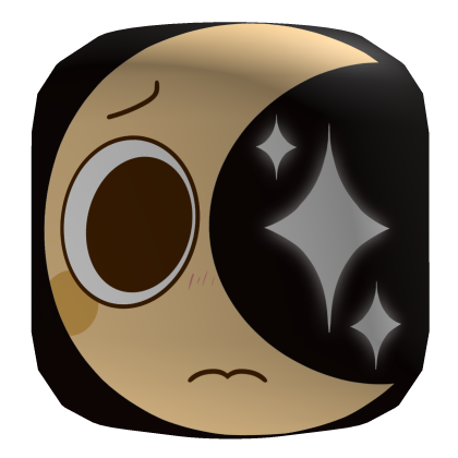 Yellow Moon Man Starry Face Roblox item