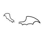 Doodle Devil Wings (Black)