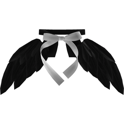 🪽black angel wings collar 3.0  Roblox item