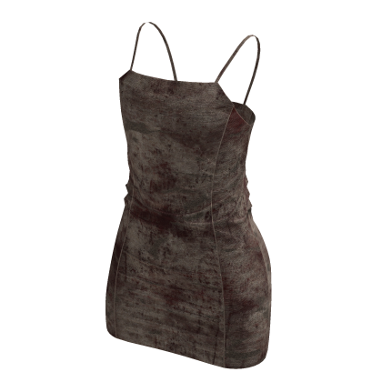 ♡ Free Limited Vintage Decomposed Slip Dress