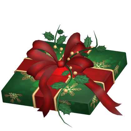 Christmas Present Costume Hat - Green/Red