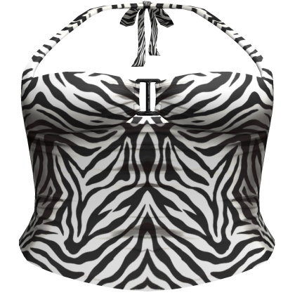 ⊹ Halloween Zebra Halter Top Roblox item