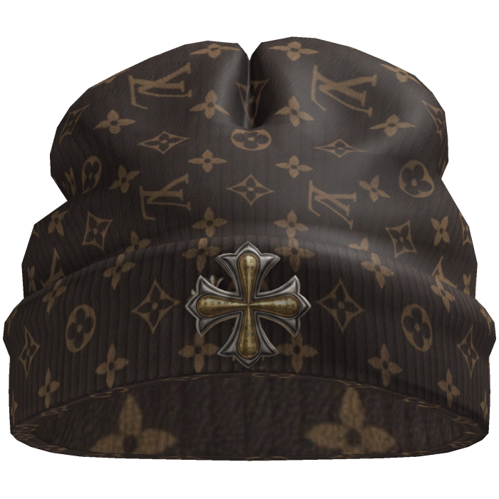 Worn Goth LV X Chrome Beanie