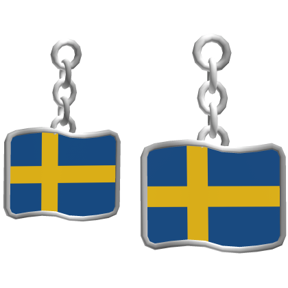 Sweden Flag Earrings