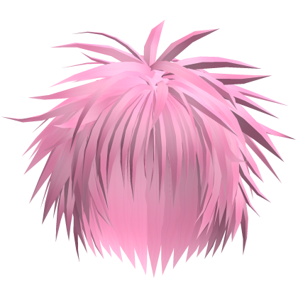 Pink Messy Spiky Emo Scene Hair 27. 