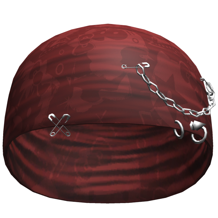 Rock Kitty Punk Beanie (Dark Red)