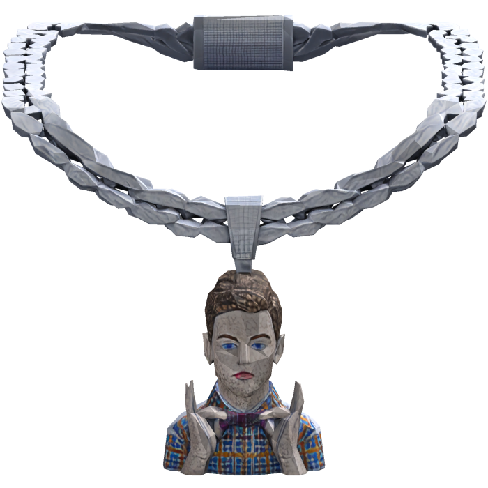 Iced Out Sheldon Cooper Chain Necklace 3.0