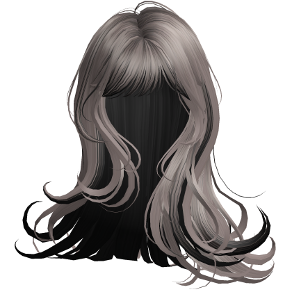 Silky Long Angelic Swirly Hair (Ash&Black)