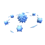 Blue Halo of Geometric Shape-Things
