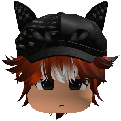 Messy Fluffy Emo Y2K Boy Hair VKAI orange CAT Roblox item