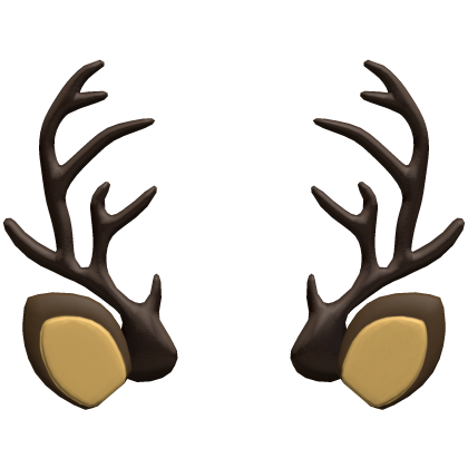 brown reindeer antlers