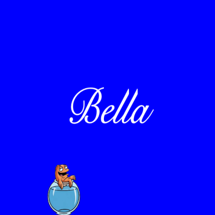 Bella daycare name tag loona blue beta gold fish Roblox decal