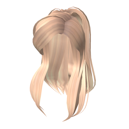 Voluminous Straight Blonde Ponytail Roblox item