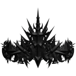 Black Cross Star Crown