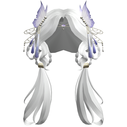 Kim's White Butterfly Met Gala Hair Roblox item