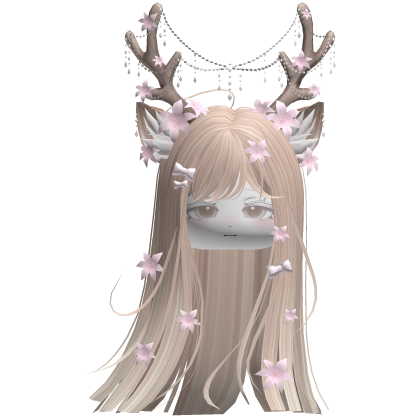 Ethereal Christmas Fairy Fawn Hair w/ Antlers