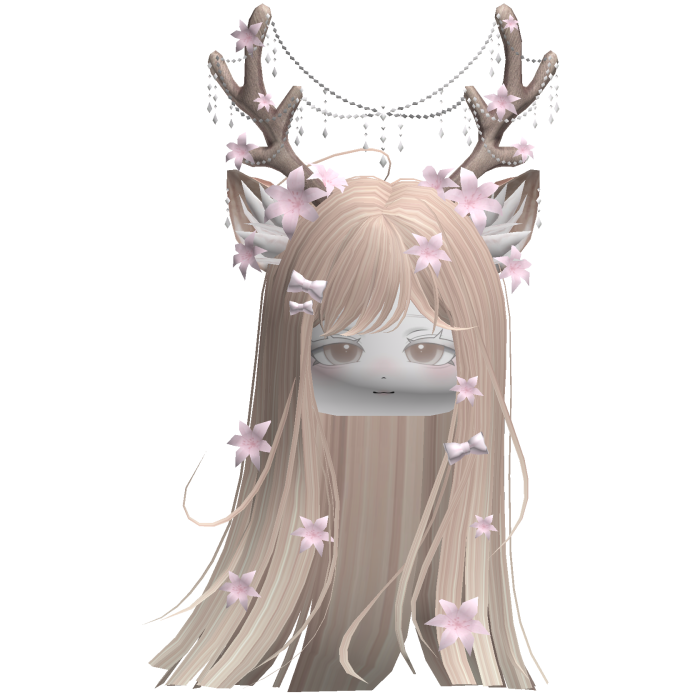 Ethereal Christmas Fairy Fawn Hair w/ Antlers