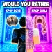 Would You Rather: Boys vs Girls RNG Outfit Tower! icon