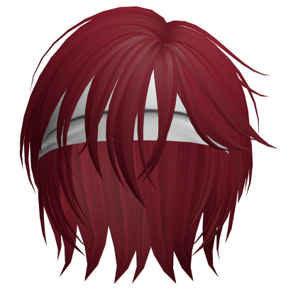 Anime Bandaged Warrior Boy Hair (Bright Red) Roblox item