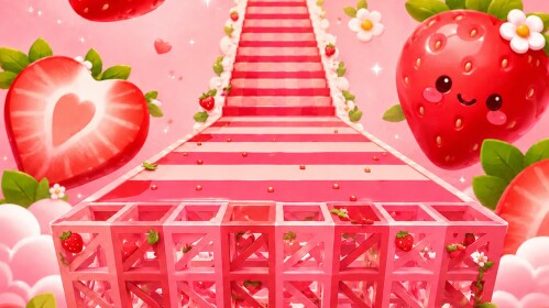 🍓Fun Strawberry Obby For VIP! 🍓