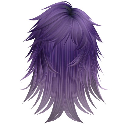 Emo Wispy Straight Hair (Purple Ombre) thumbnail