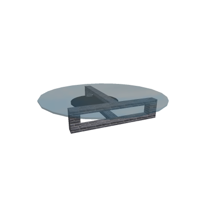 Modern Rounded T Based Table [By paintdude123]