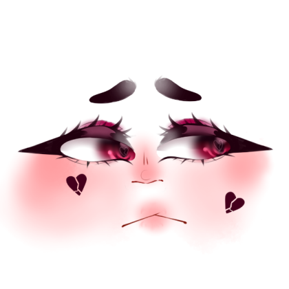 pink eyes face Roblox decal