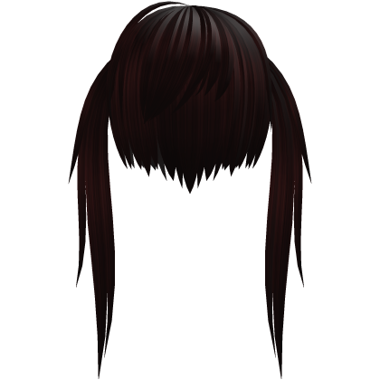 Dark red alt vkei anime cute scene cut pigtails Roblox item