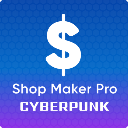 Cyberpunk Shop Skin - Shop Maker Pro