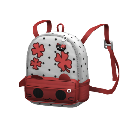 [NEW 🚨] Red Polka Dot Cat Backpack (1.0)