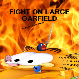 fight on large garfield